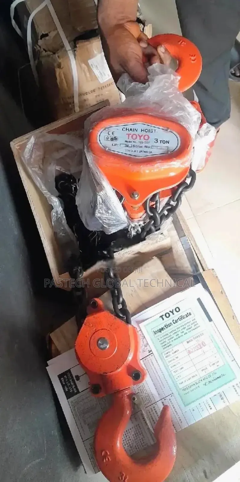 3-Ton Heavy-Duty Chain Block