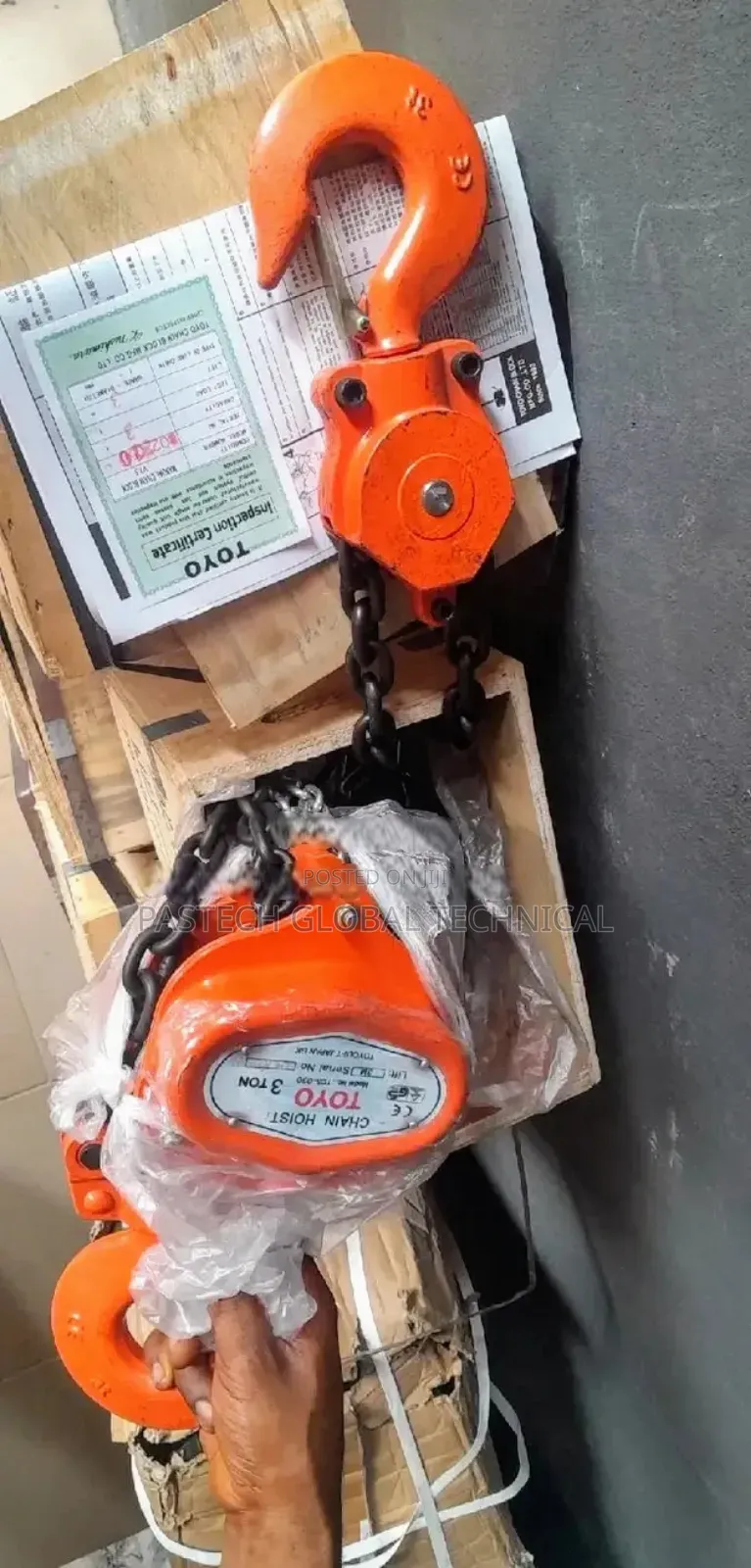 3-Ton Heavy-Duty Chain Block
