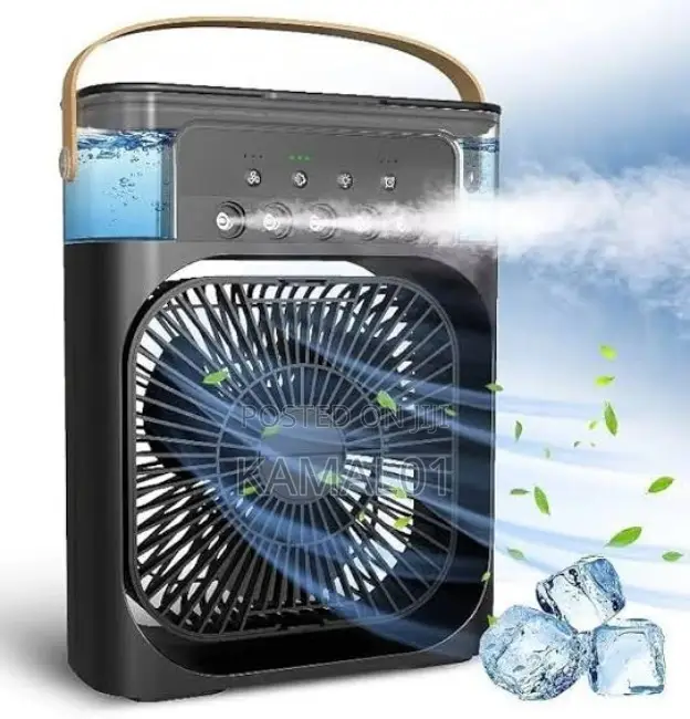 Air Cooler Fan,Humidifier + Led Night Lights