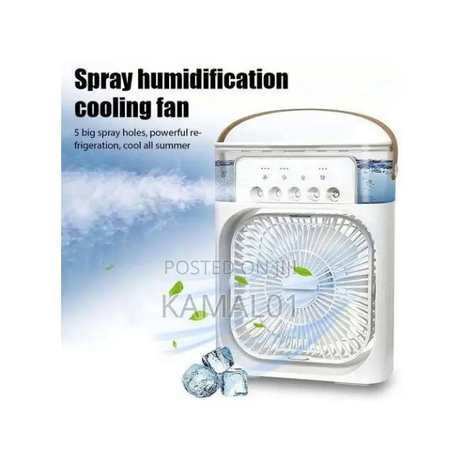 Air Cooler Fan,Humidifier + Led Night Lights