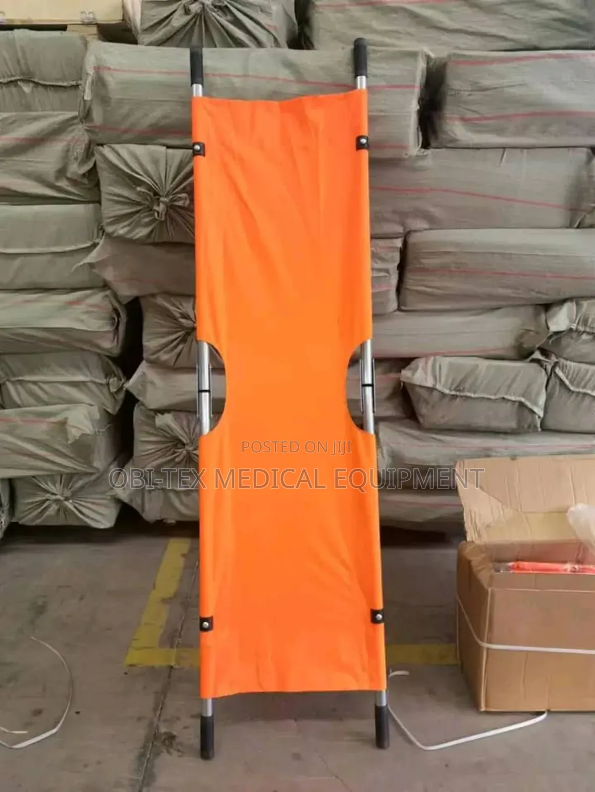 Foldable Quality Stretcher (Orange Colour)