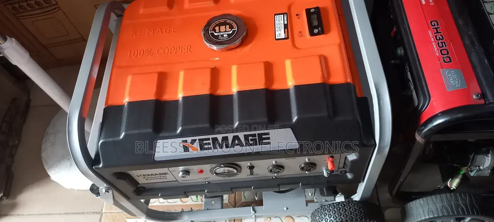 Kemage Japan Full Cooper Coil Generator 6.5kva 3 Years W