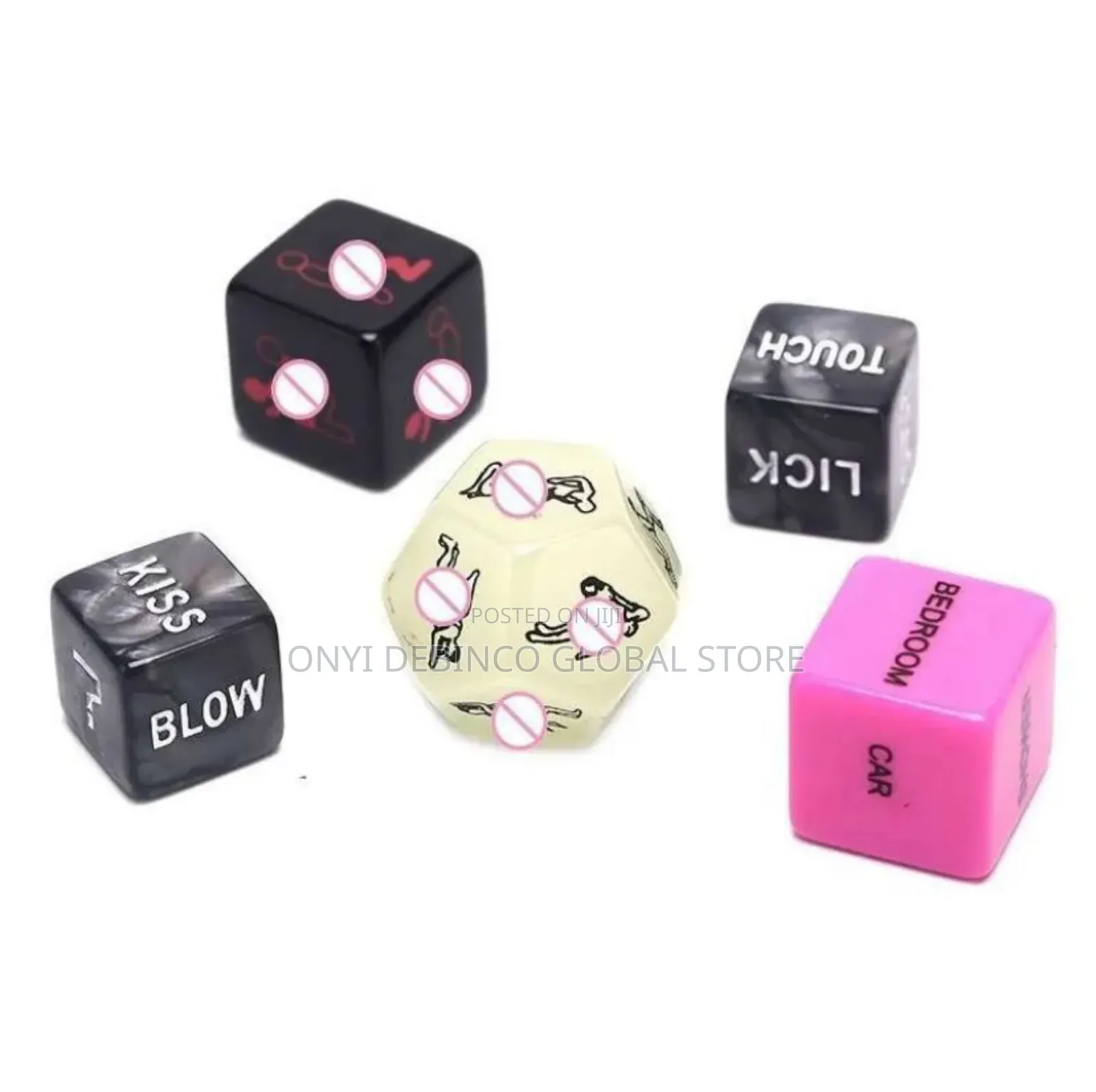 5 in 1 Erotic Sexy Dice Game for Couples Adult Dice Play