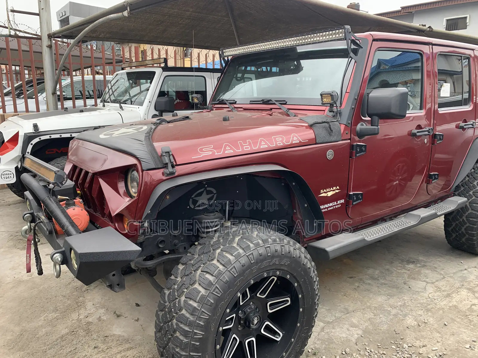 Jeep Wrangler Unlimited Sahara 2012 Red