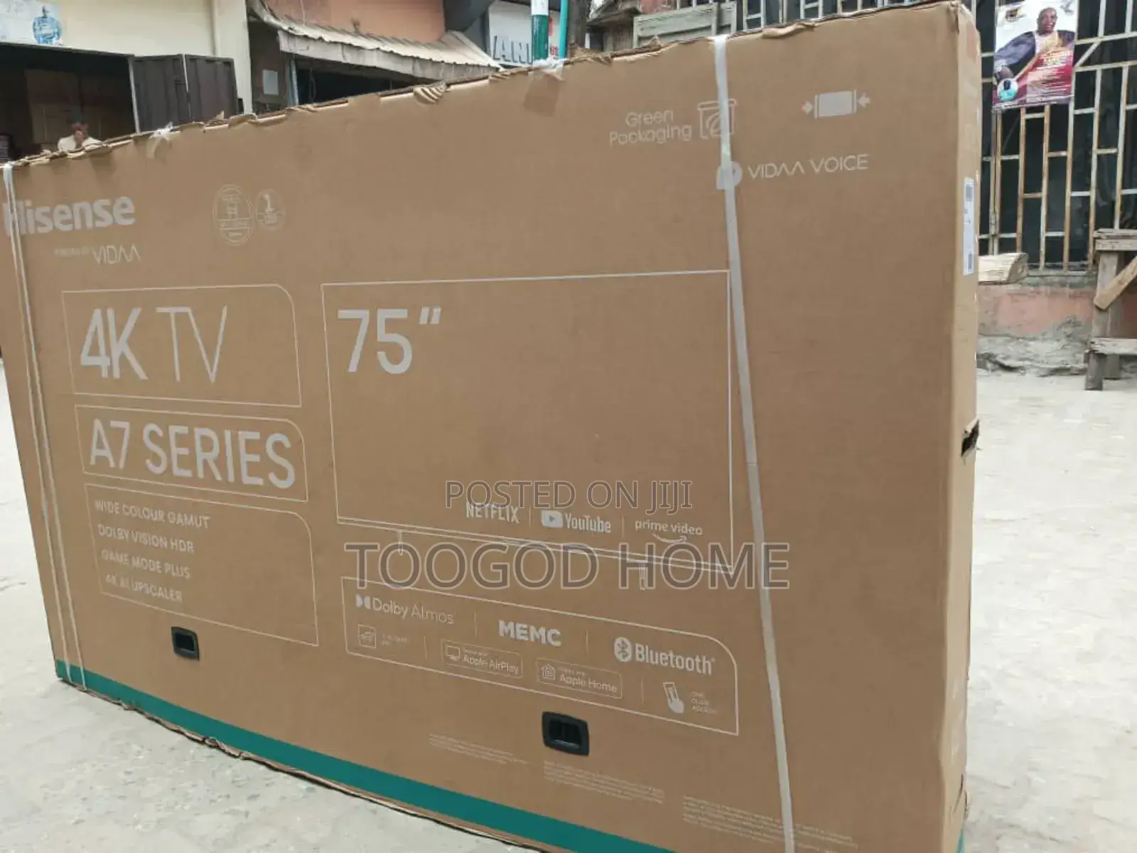 Original 75 Inches Hisense Smart Tv