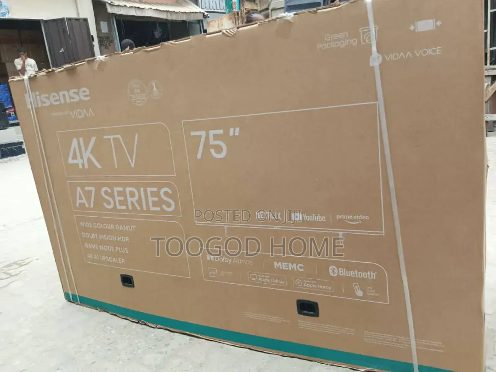 Full Uhd 75 Inches Hisense Smart Television
