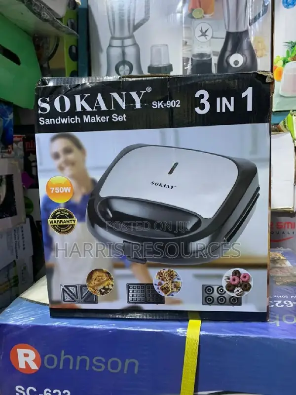 Sokany 3 in 1 Sandwich Maker Toaster