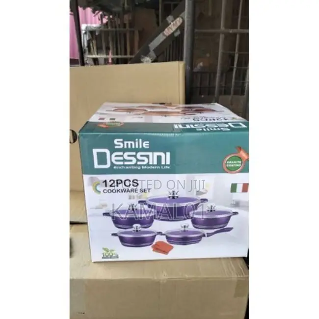 12pc Quality Non Stick Pots(20, 22, 24cm)+ 24cm Fry Pan