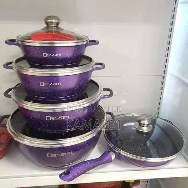 12pc Quality Non Stick Pots(20, 22, 24cm)+ 24cm Fry Pan