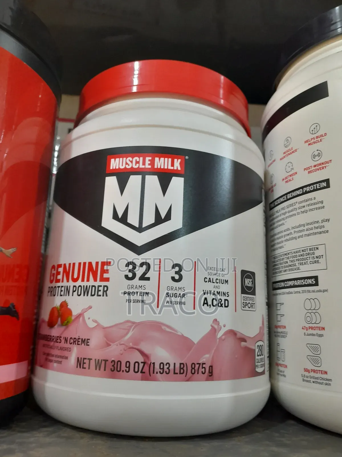Muscle Milk Genuine Protein Powder, Strawberries