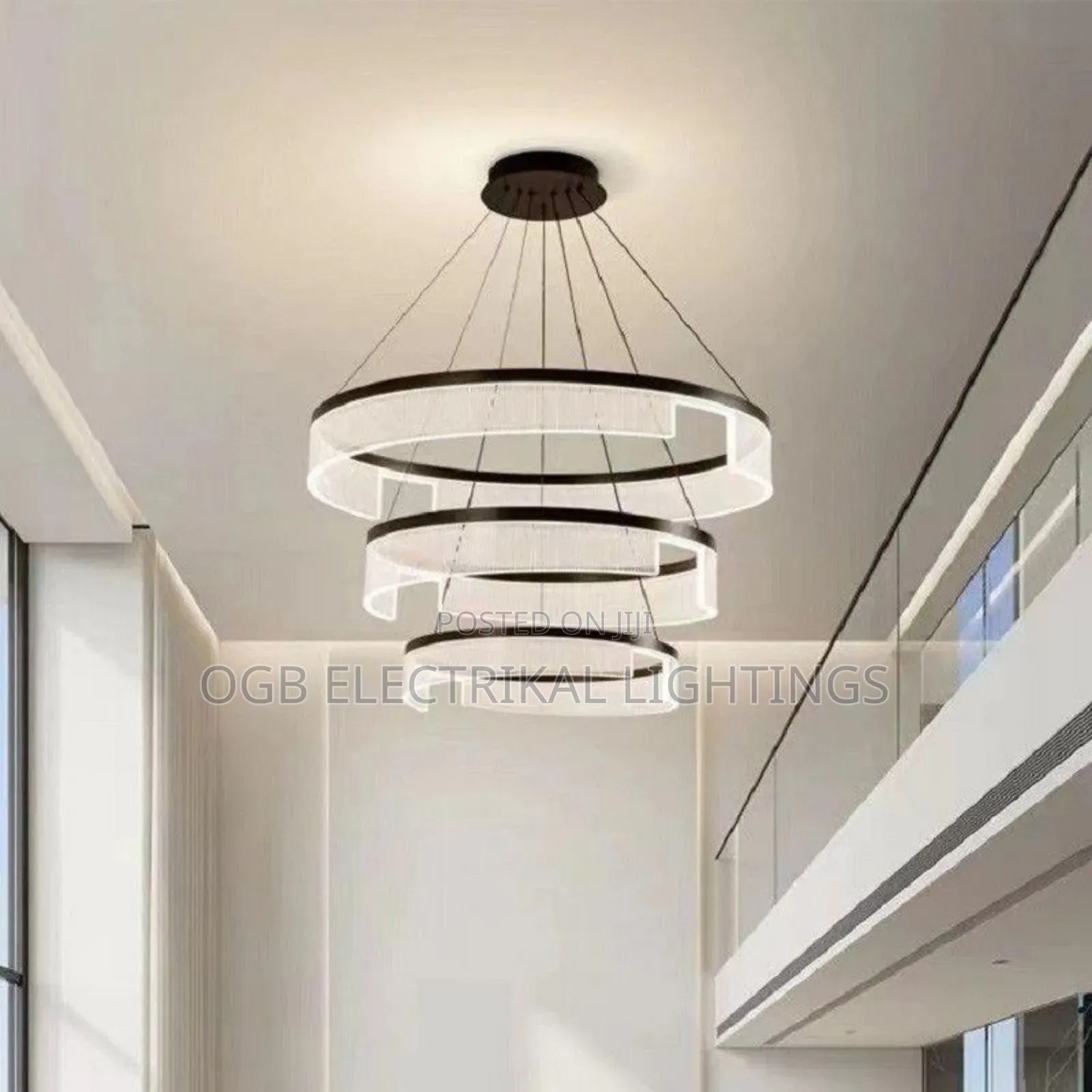 Circular Acrylic Living Room Pendant