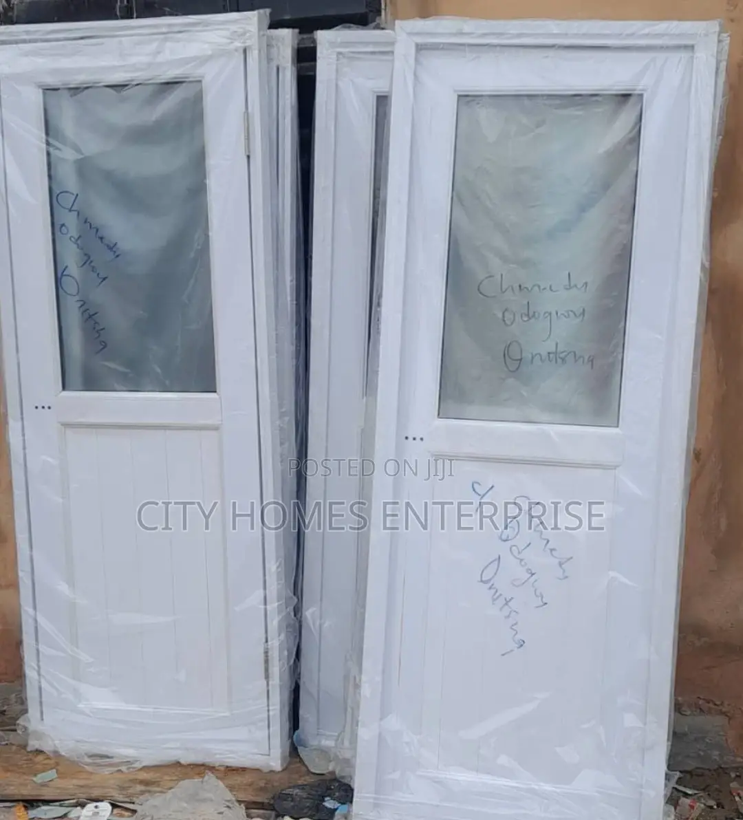 Toilet Door With Glass