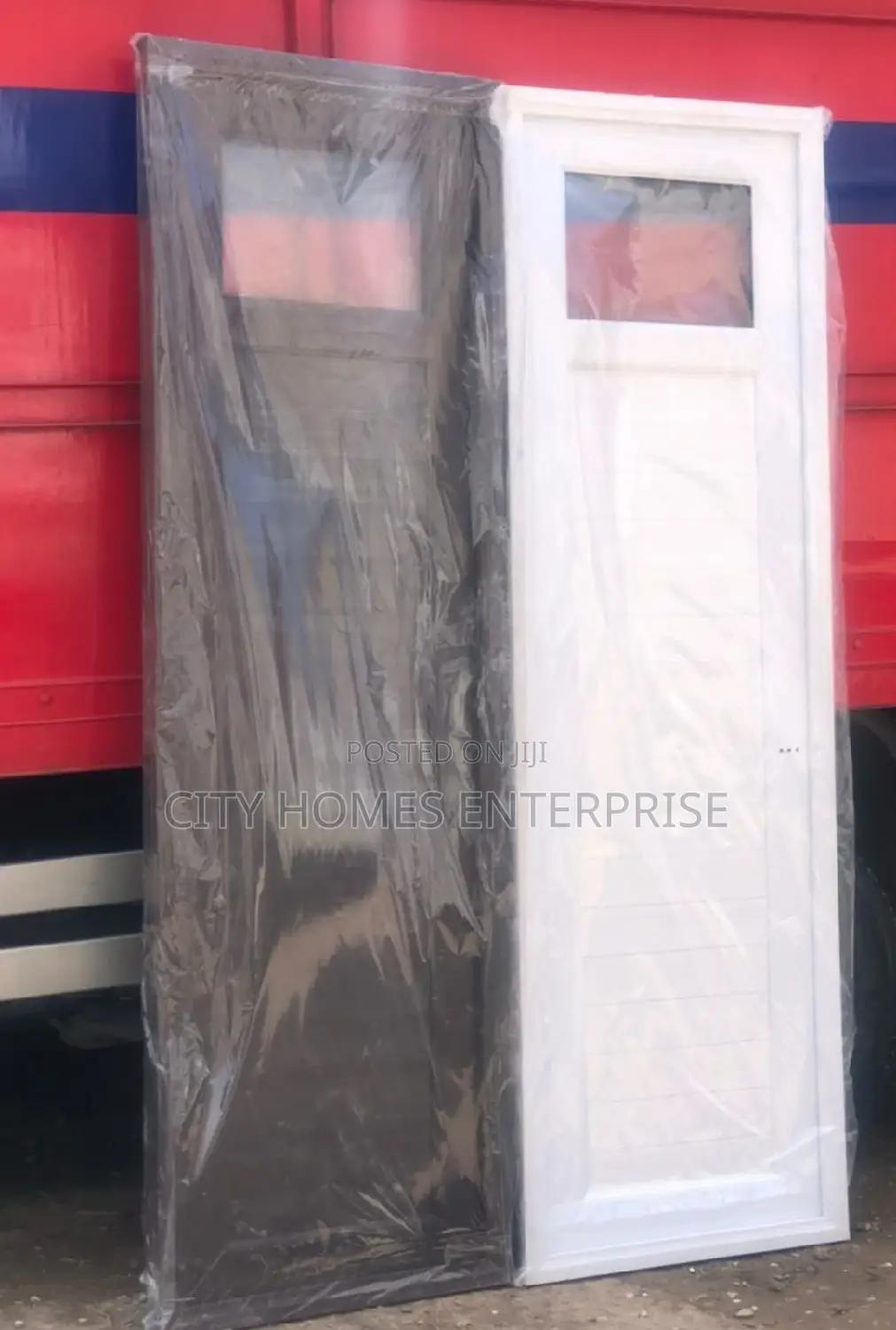 Toilet PVC Door With Glass