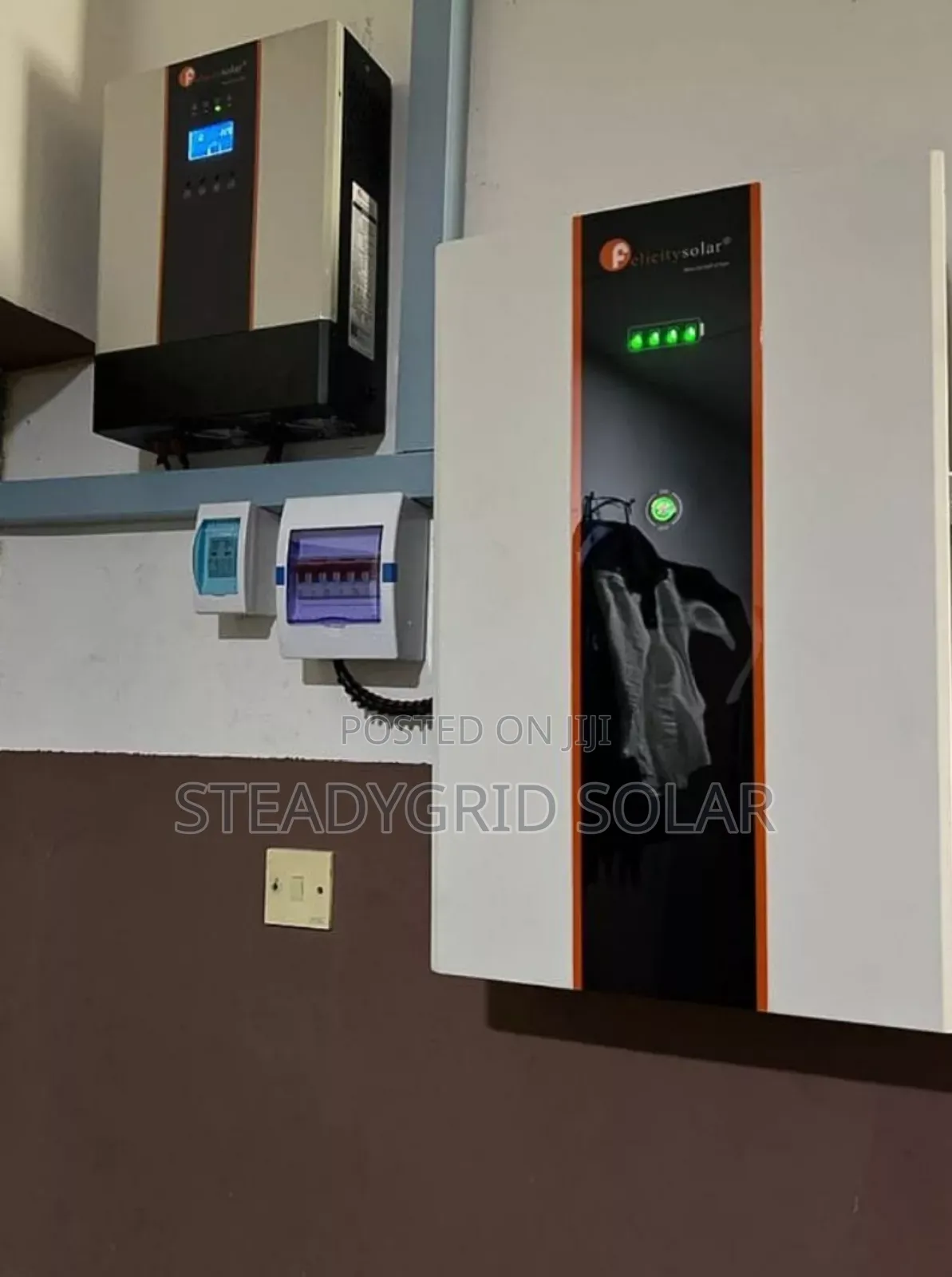 5kva Solar Hybrid Inverter Setup 10kwh Lithium Ion Battery