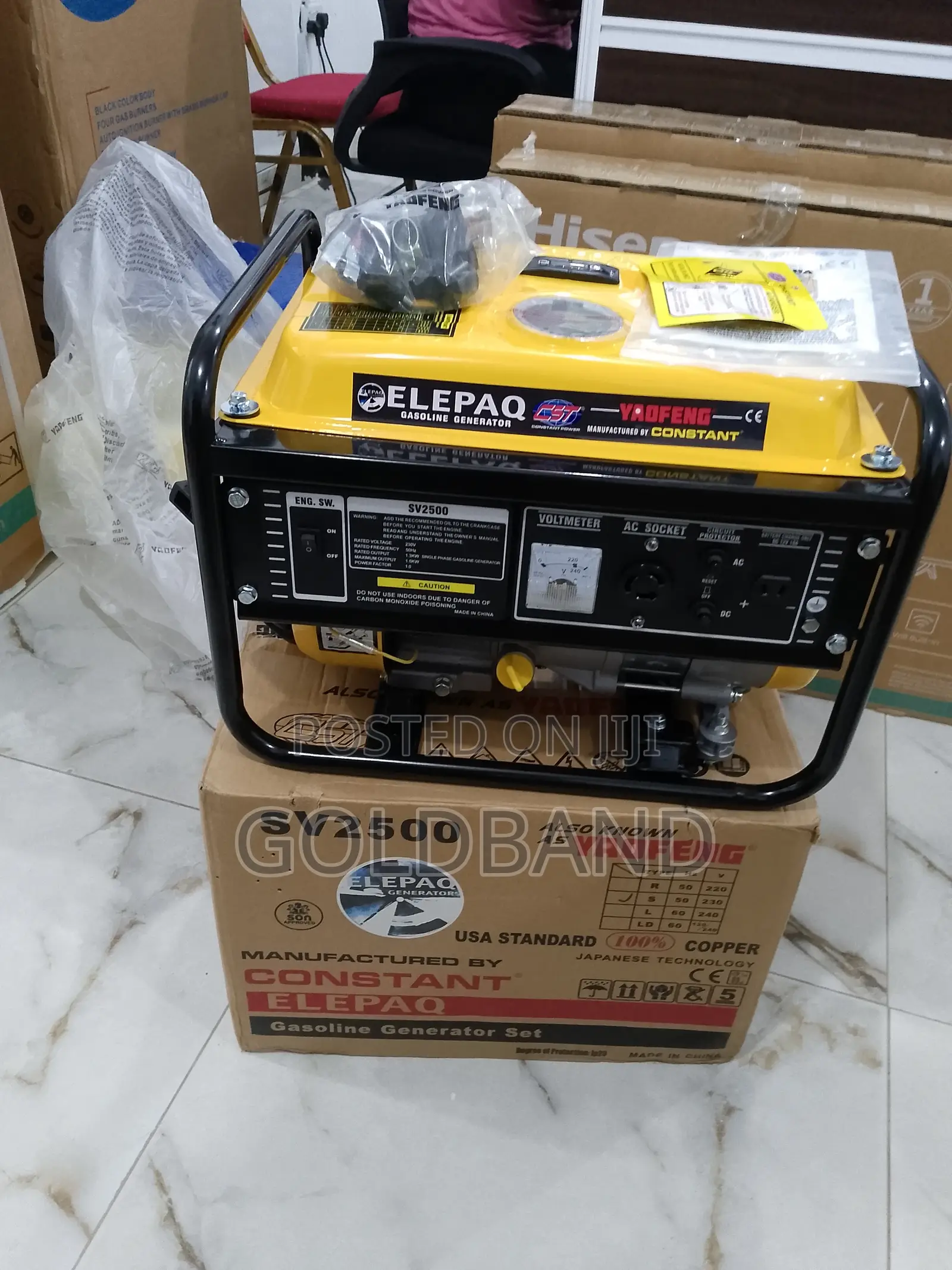 Powerful and Strong 1.5kva "Sv2500" Elepaq Generator
