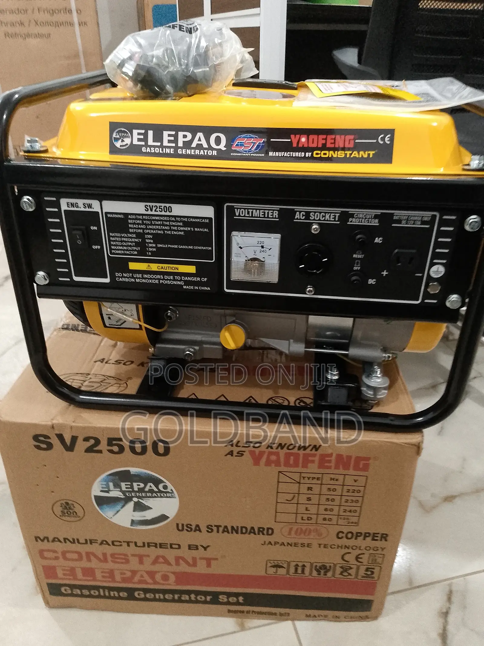 High Performance "Sv2500 1.5kva" Elepaq Generator