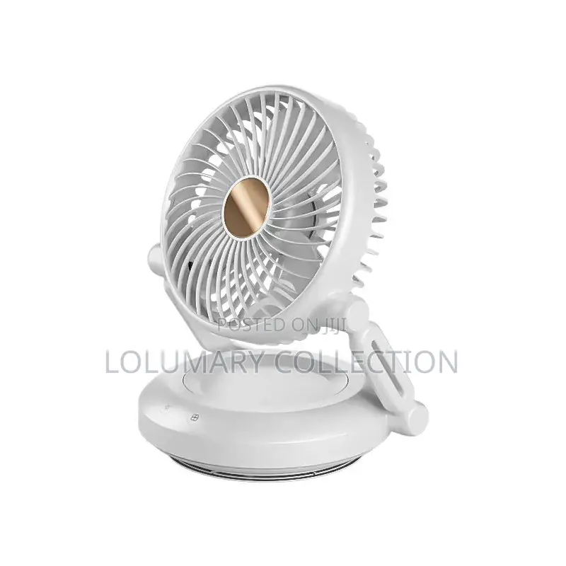 Rechargeable Fan / Led Light Rotating Table Fan