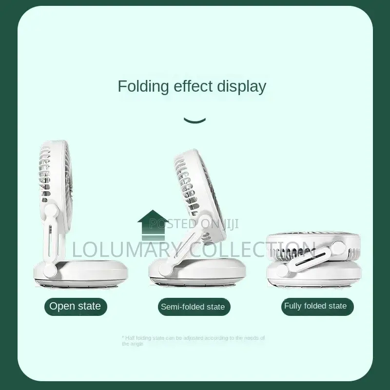 Rechargeable Fan / Led Light Rotating Table Fan