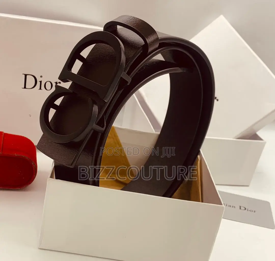 Original Christain Dior Brown Leather Belt Is Available