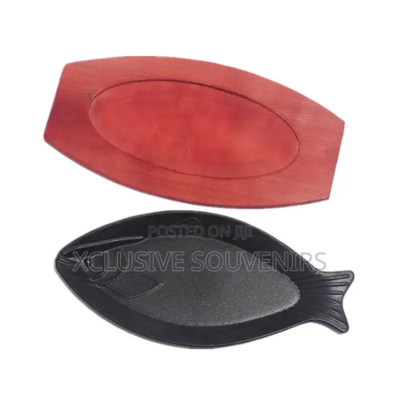 High Quality Cast Iron Chinese Sauce Pan With Wooden Base