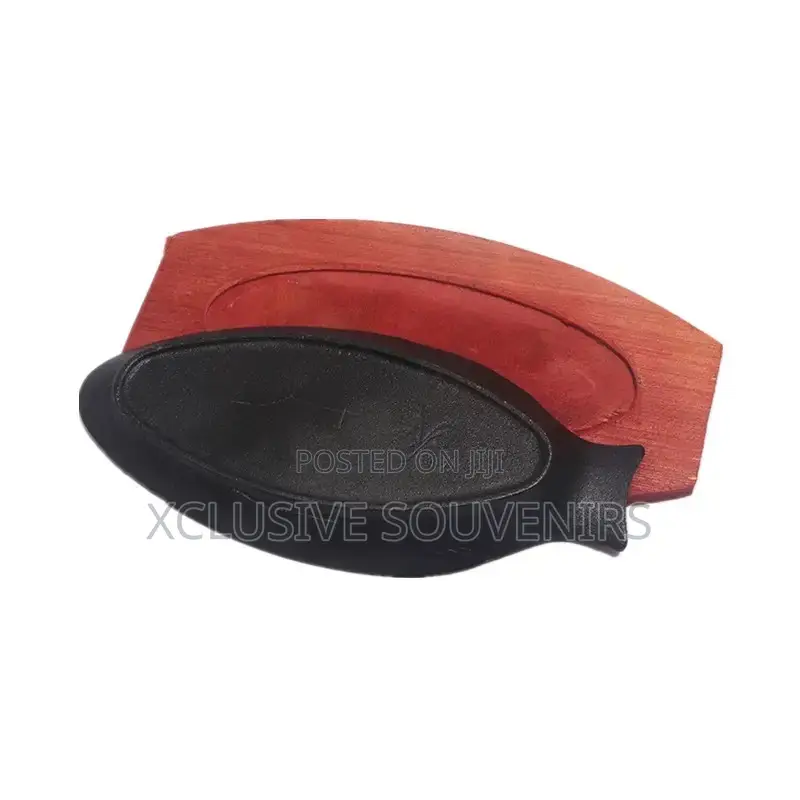 High Quality Cast Iron Chinese Sauce Pan With Wooden Base