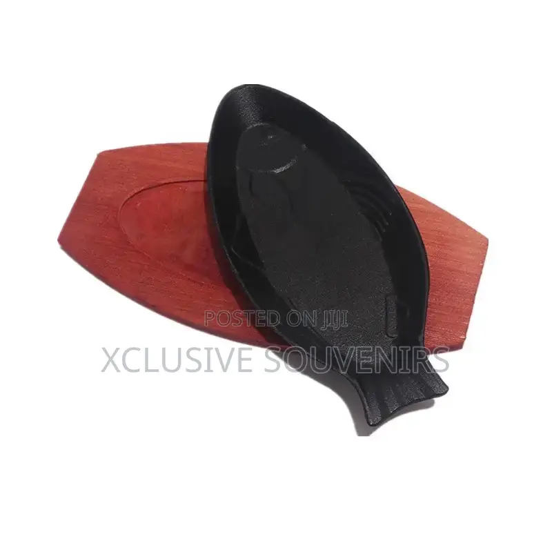 High Quality Cast Iron Chinese Sauce Pan With Wooden Base