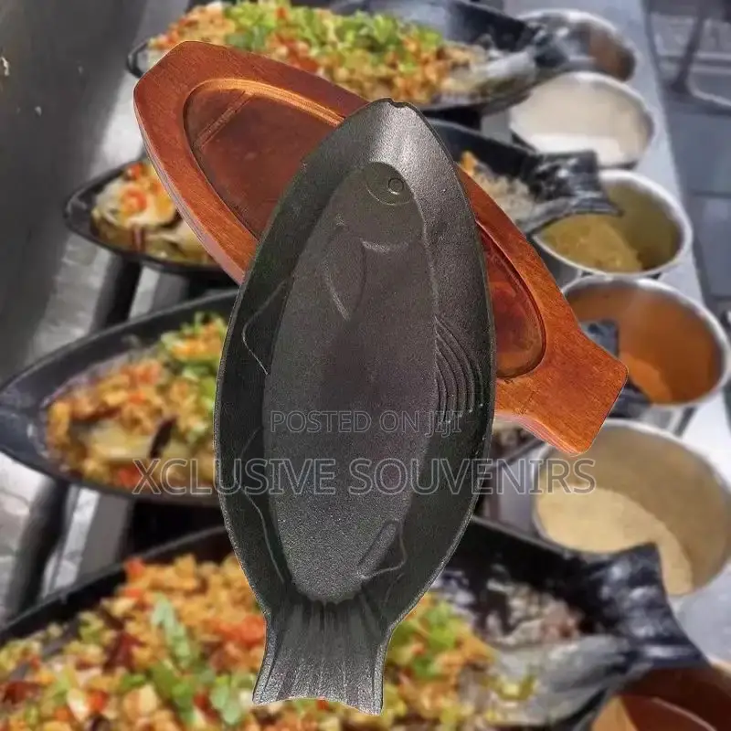 High Quality Cast Iron Chinese Sauce Pan With Wooden Base