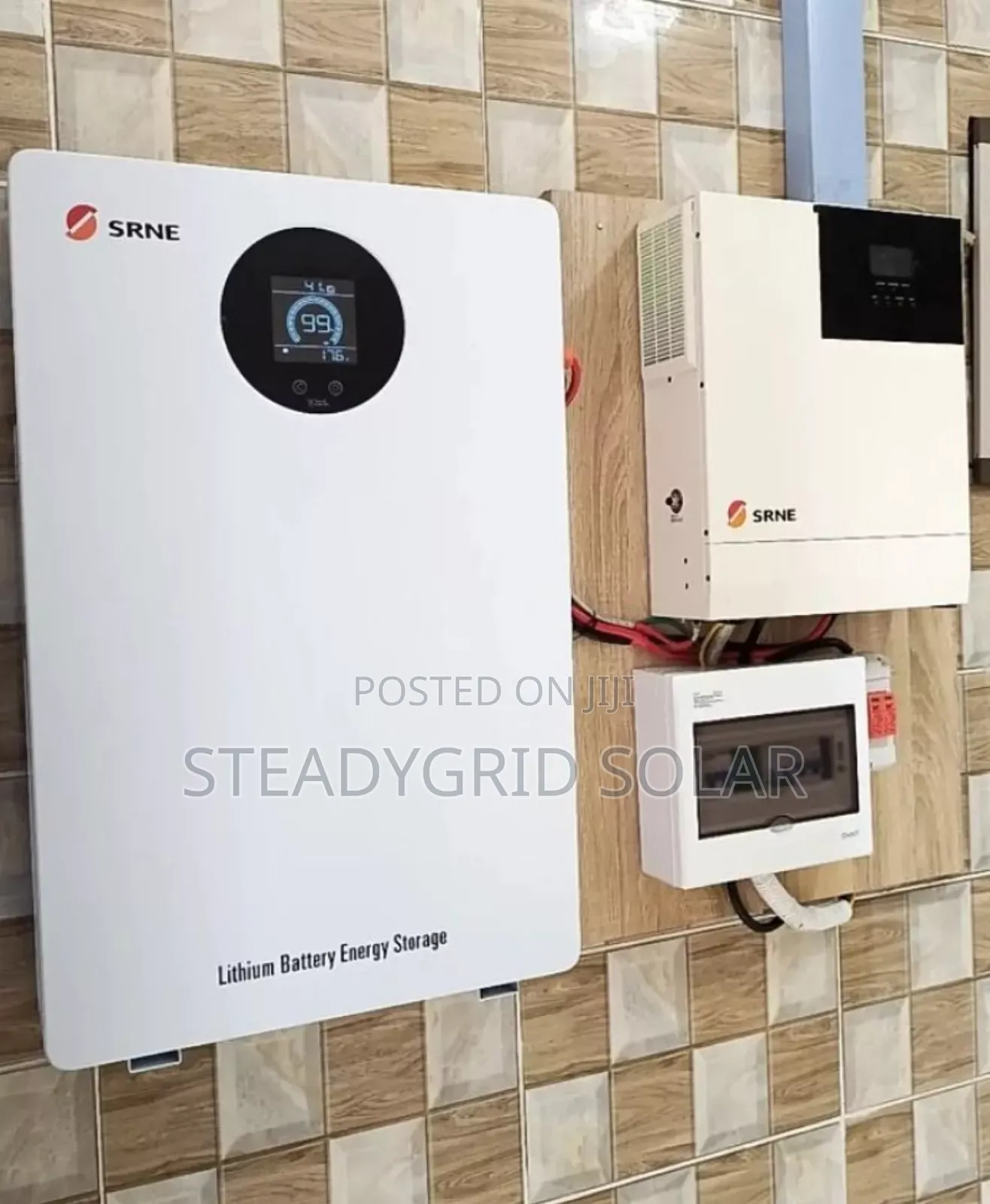 Robust SRNE 5kva/48v/10kwh Solar Powered Inverter Setup