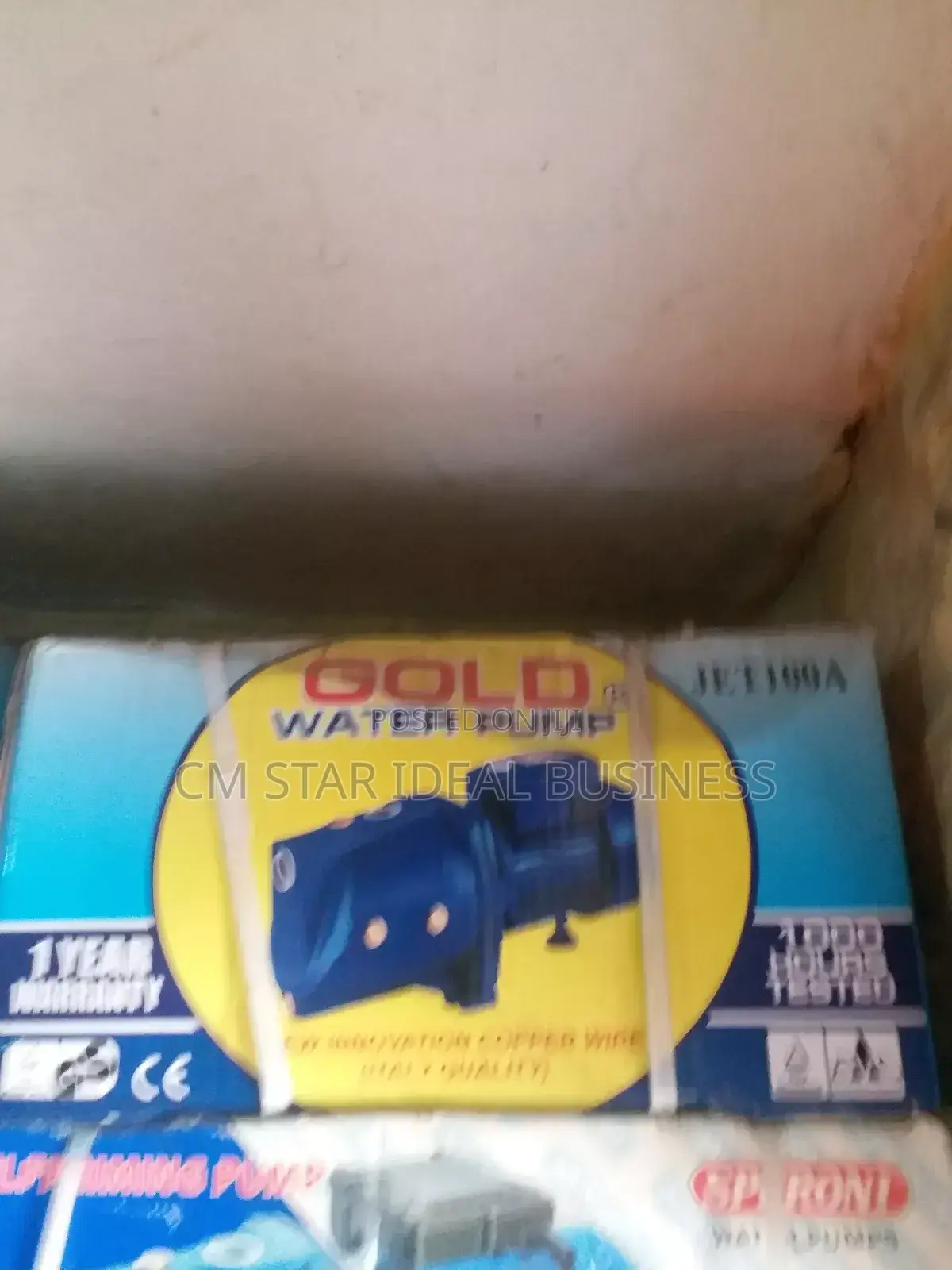 Gold Suface Water Pump 1hp Copper With Temostart