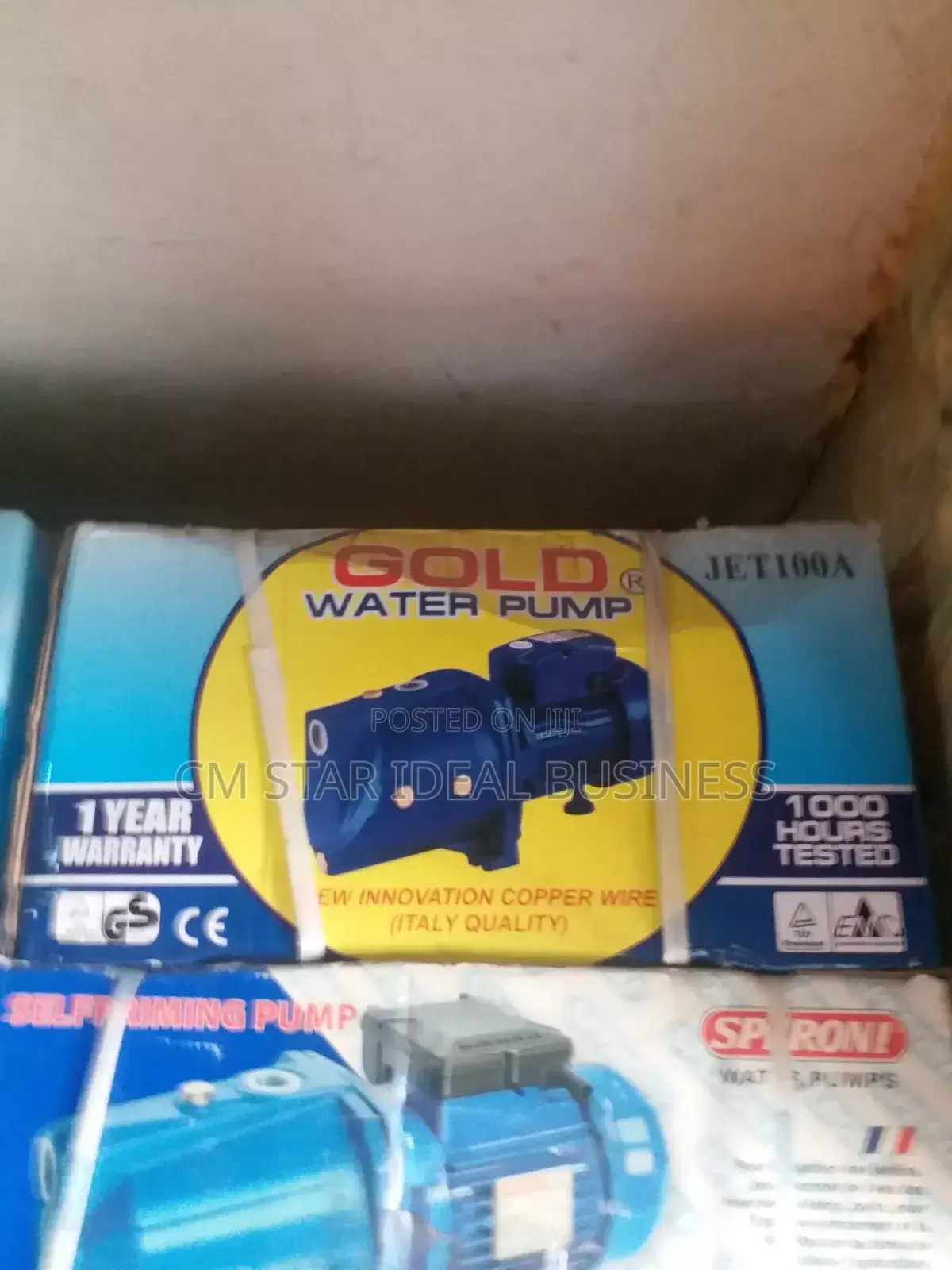 Gold Suface Water Pump 1hp Copper With Temostart