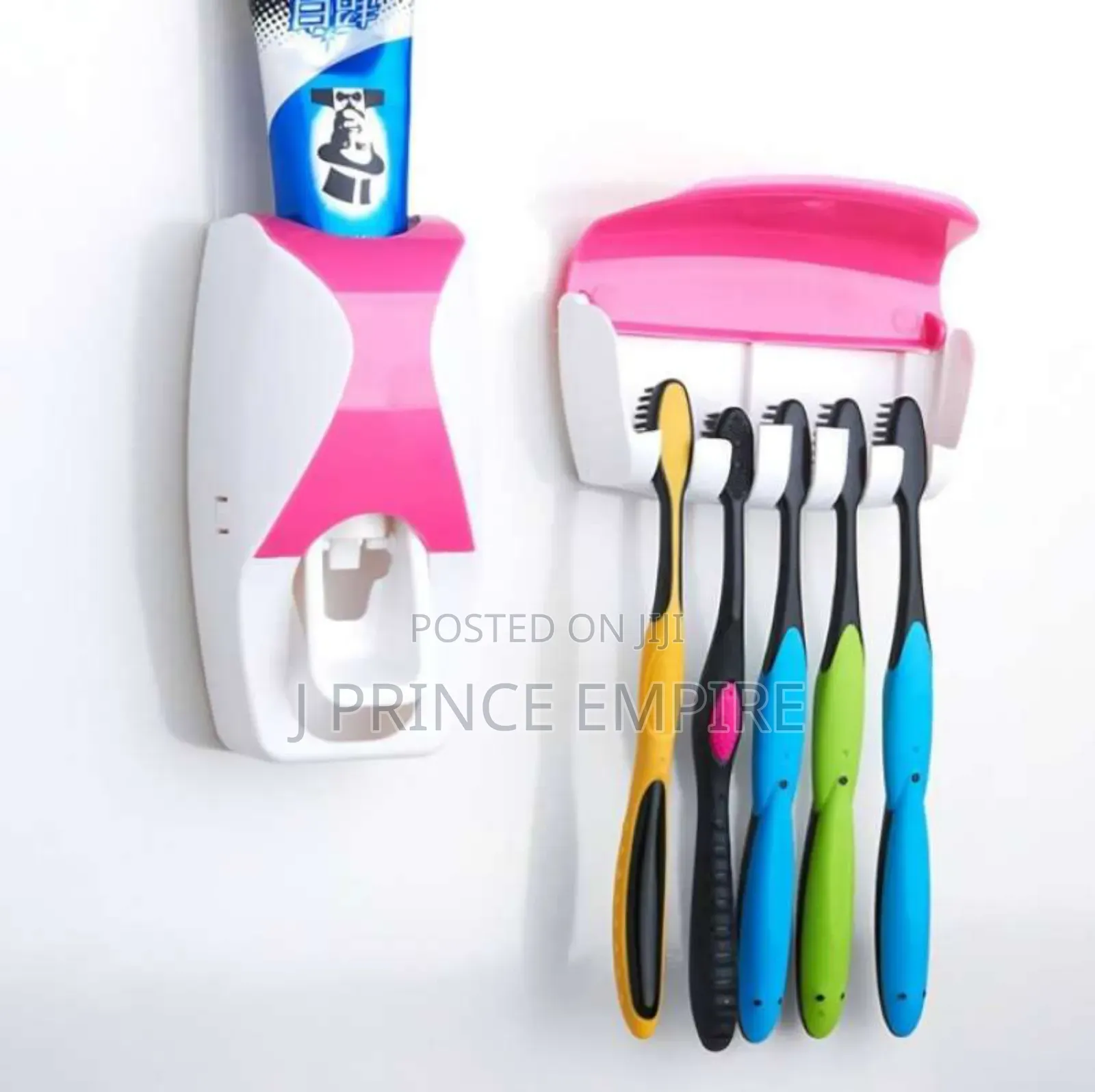 Tooth Paste Dispenser and Tooth Brush Holder