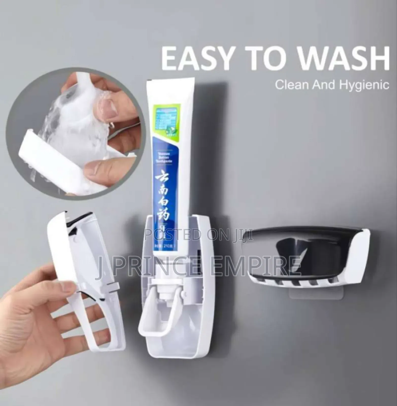 Tooth Paste Dispenser and Tooth Brush Holder