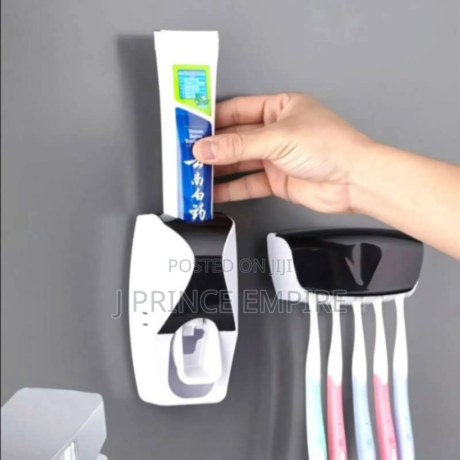 Tooth Paste Dispenser and Tooth Brush Holder