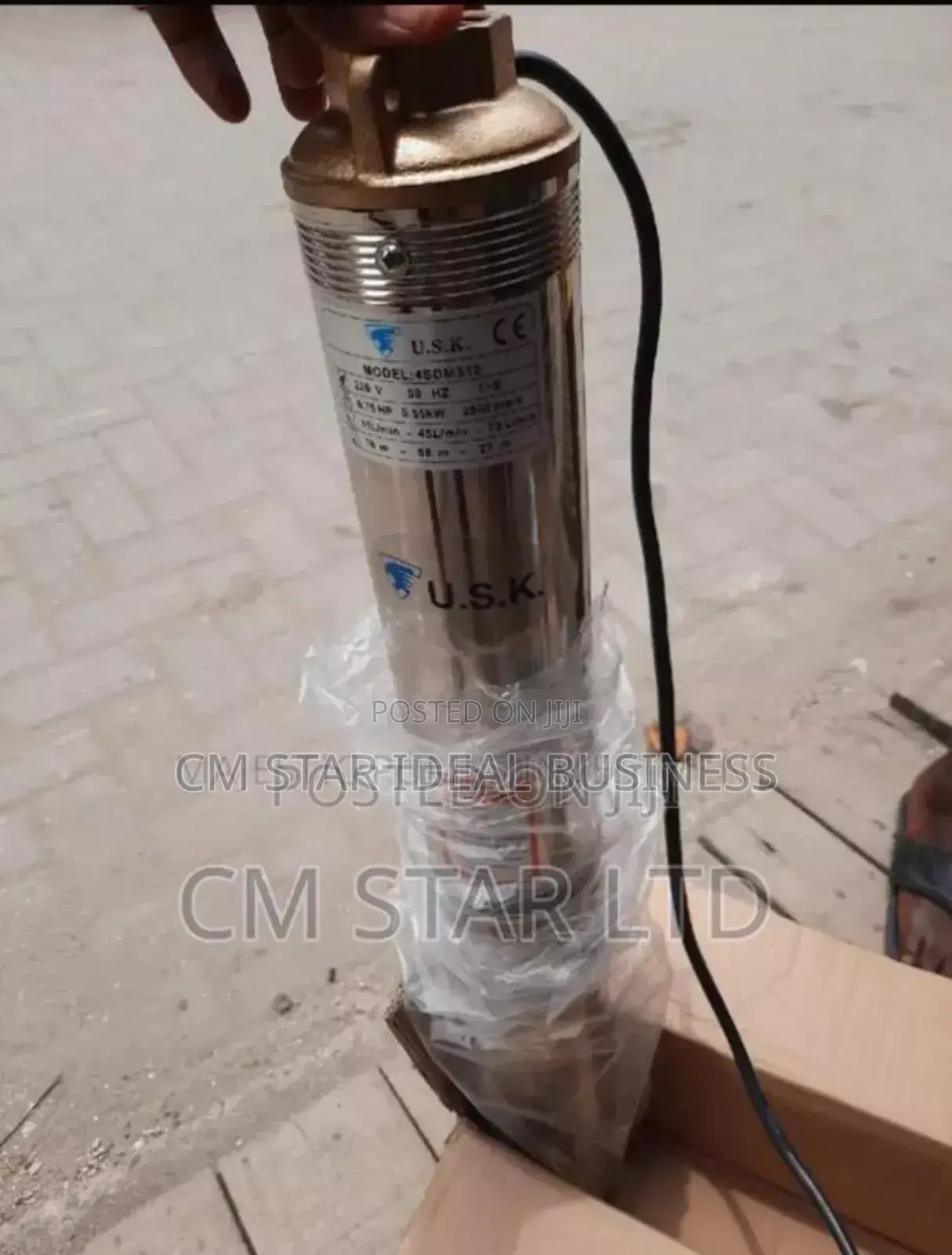 Usk Sumersible 0.75hp Pumping Machine