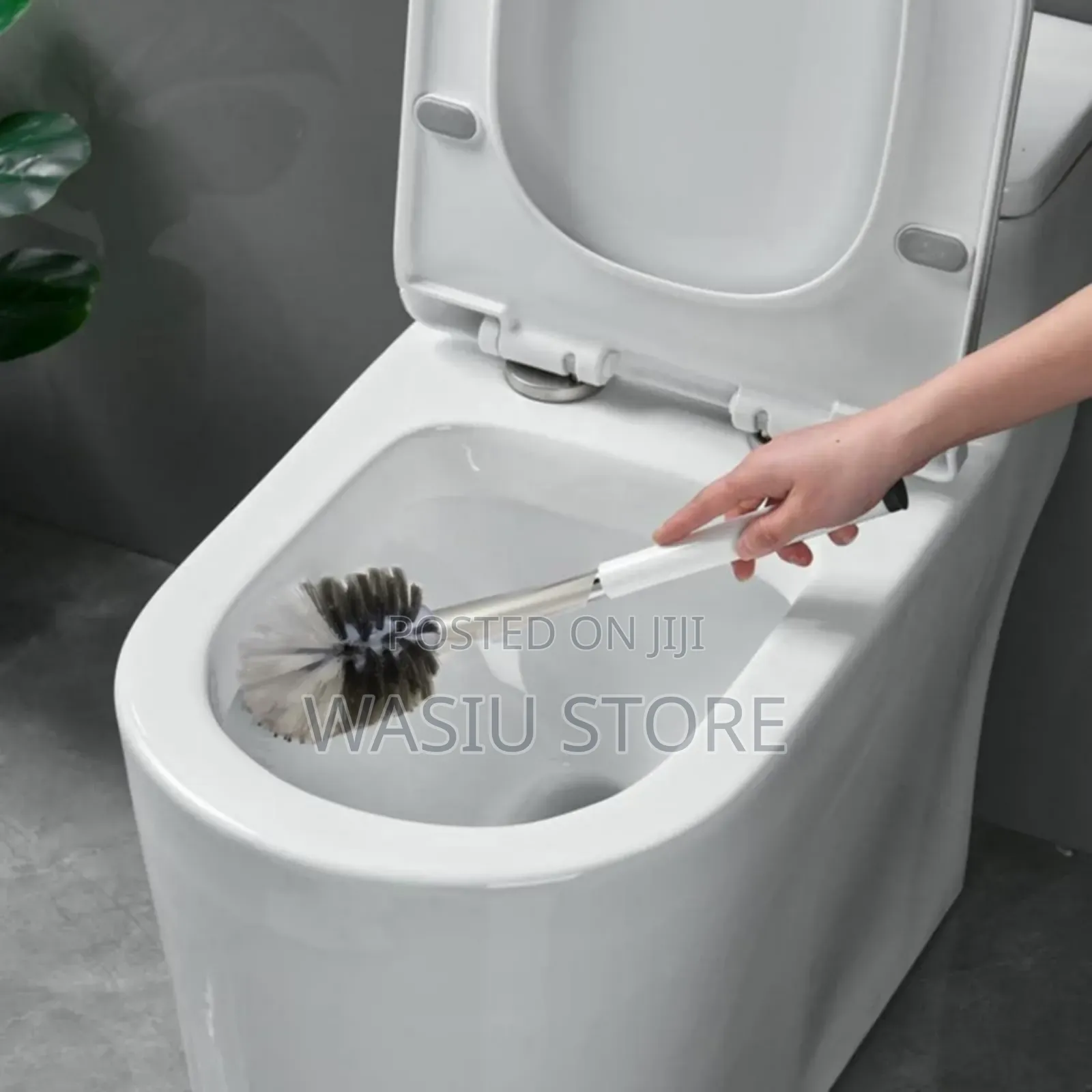 Wall Mount Toilet Brush With Drainer