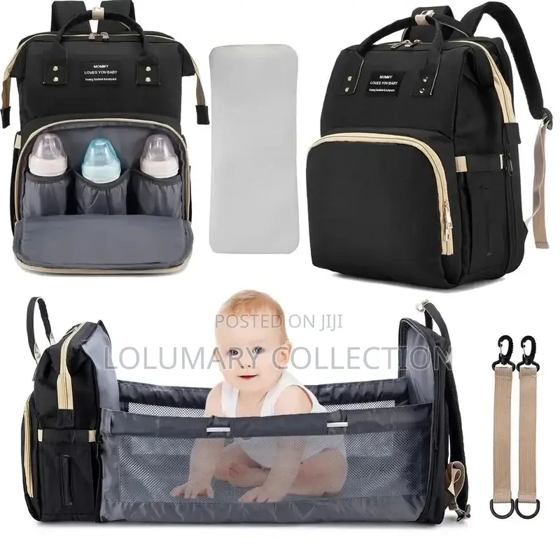 Multifunctional Baby Bed Bag / Nursing Mom Baby Bag