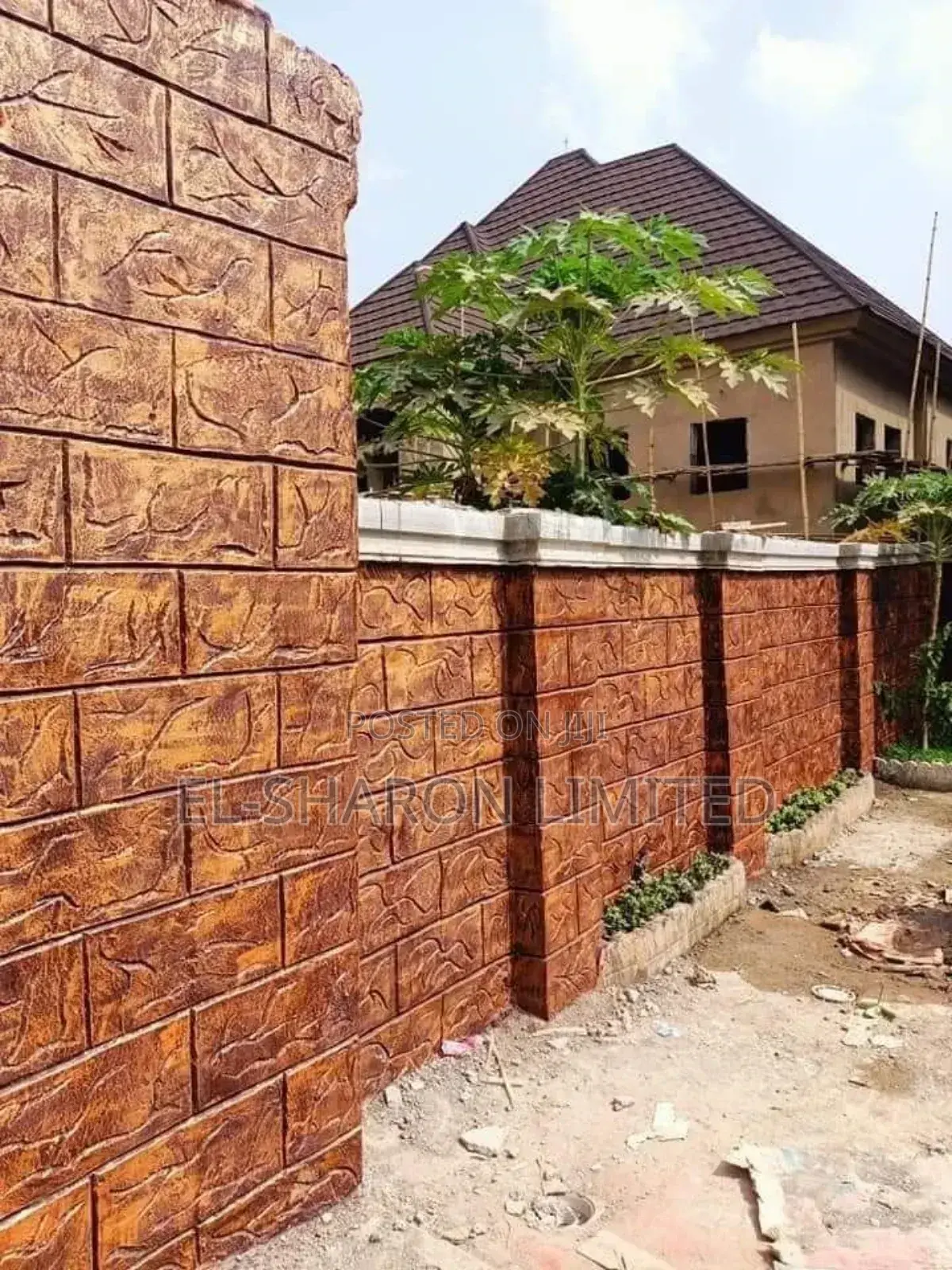 Floor and Wall Stamped Concrete