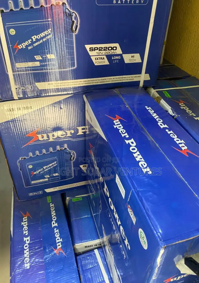12v/220ah Super Power Tubular Solar Battery