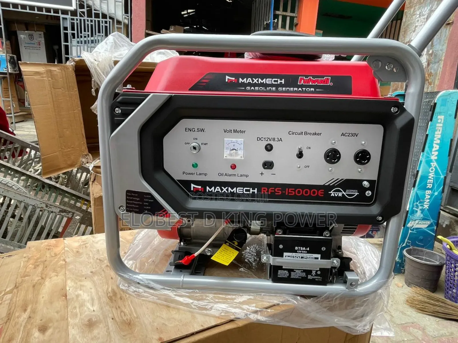 15.5kva Maxmech Petrol Generator 100% Pure Copper Key Start