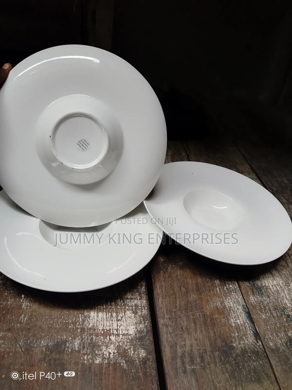 Simple Style Ceramic Glass Plate (6 Pcs)