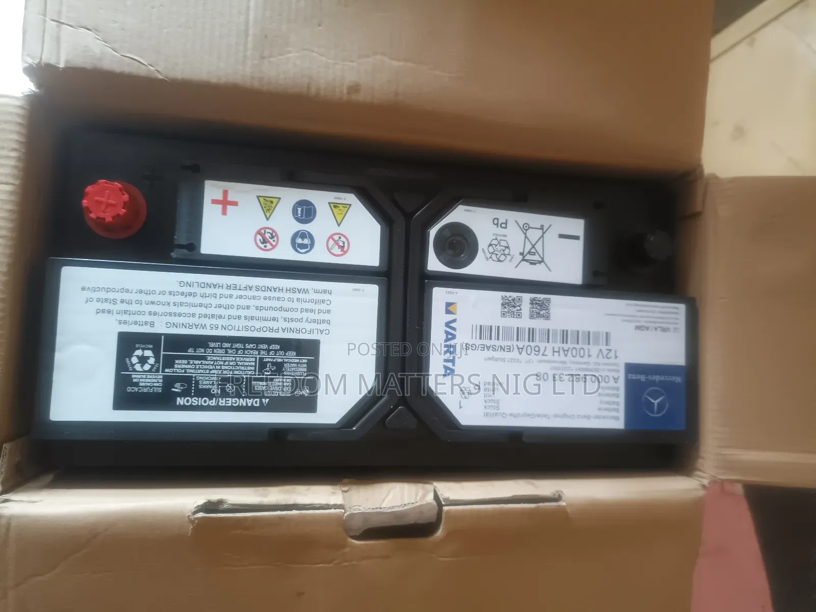 Mercedes Benz Star Battery 100ahm