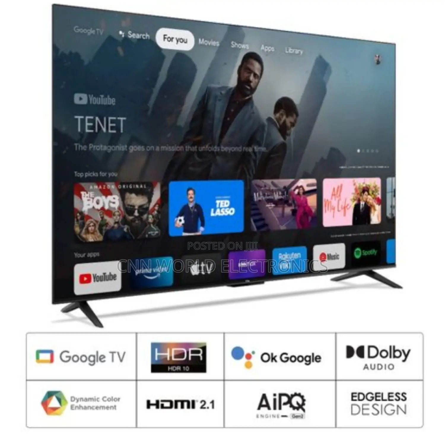 2025made Tcl 65" Android Smart Tv(Model 65p635) Netflix App Bluetooth