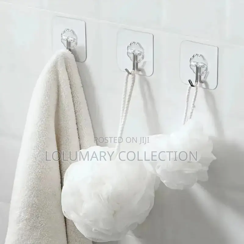 Transparent Decorative Wall Hooks (12pcs