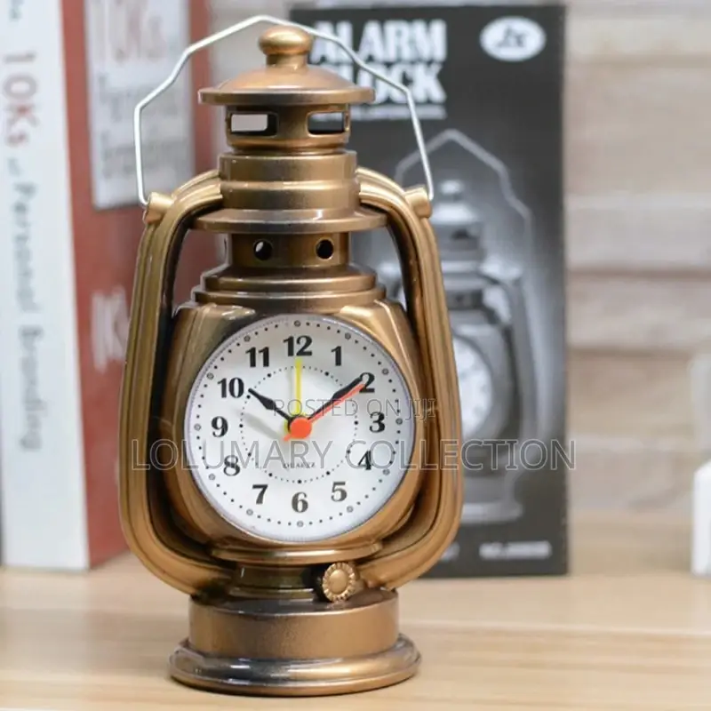 Lantern Shape Alarm Clock a Table Clock Living Room Decor