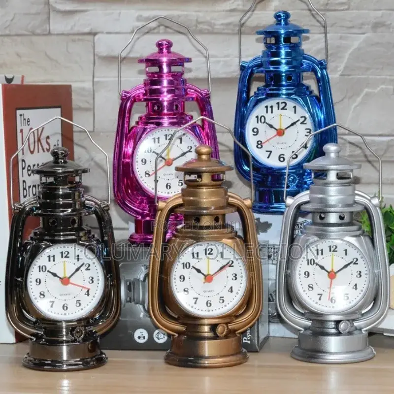 Lantern Shape Alarm Clock a Table Clock Living Room Decor