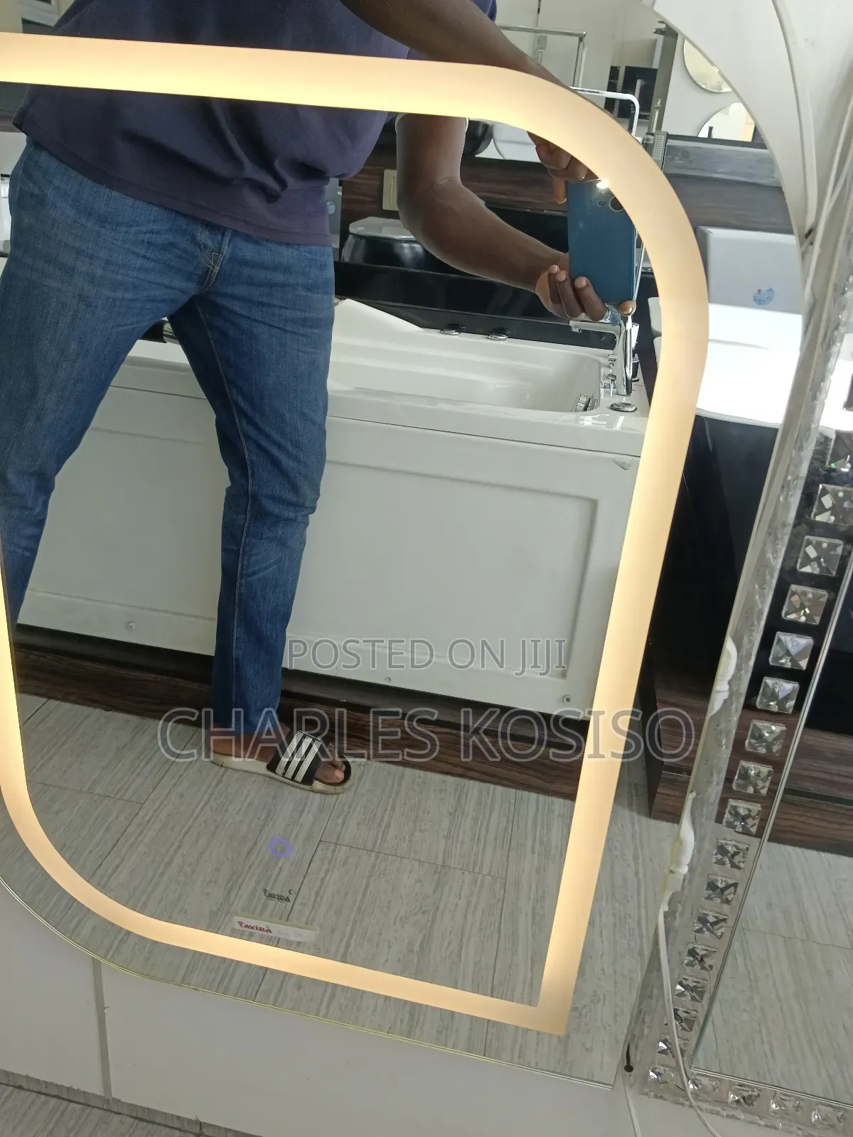 Led Mirror Square Round Shape
