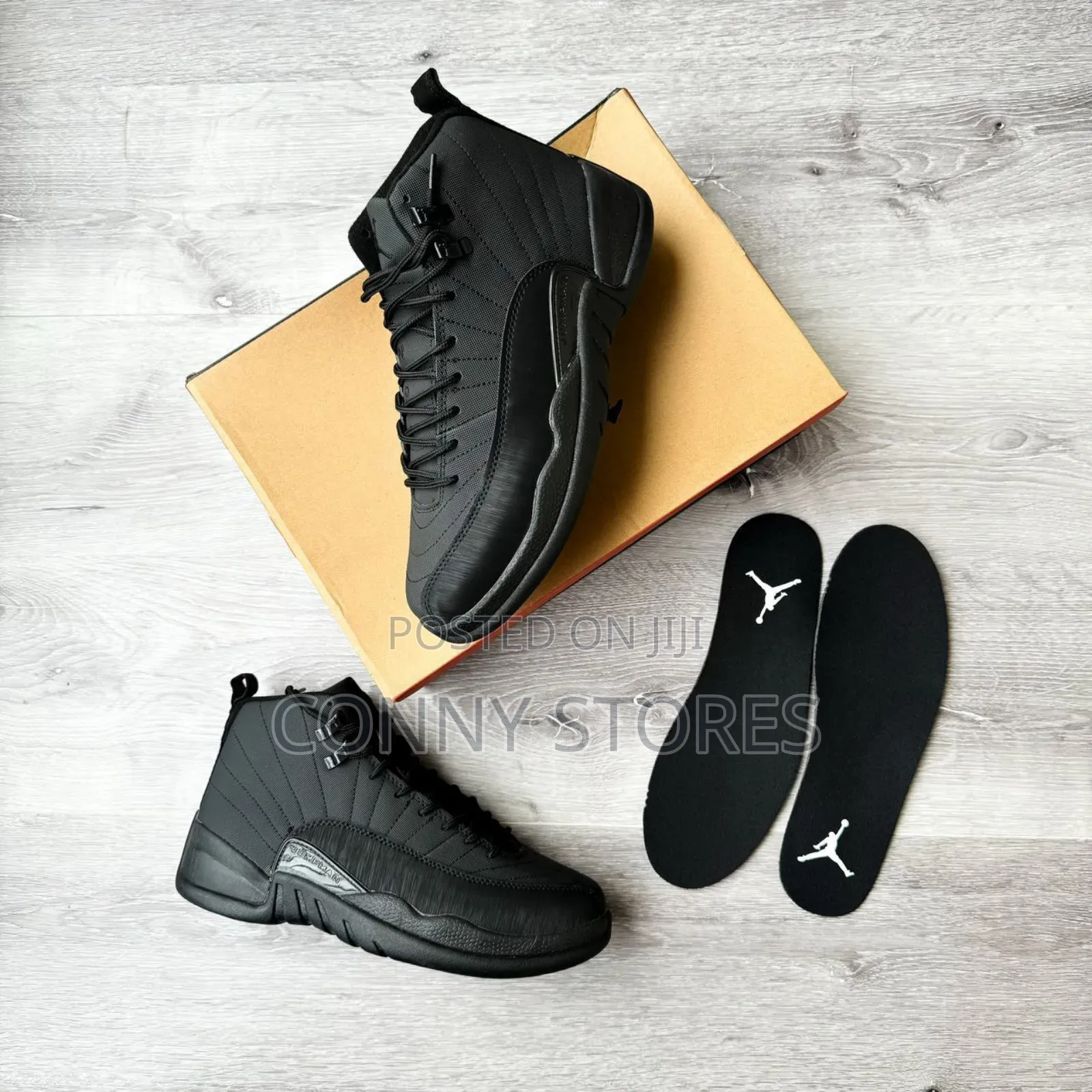 Luxury Air Jordan Xii Retro ”Triple Black”