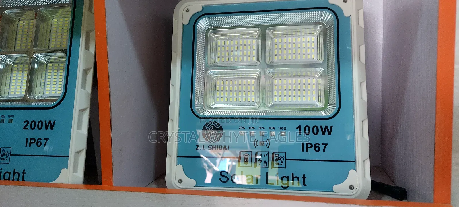 100W 4 Eyes Flood Solar Light
