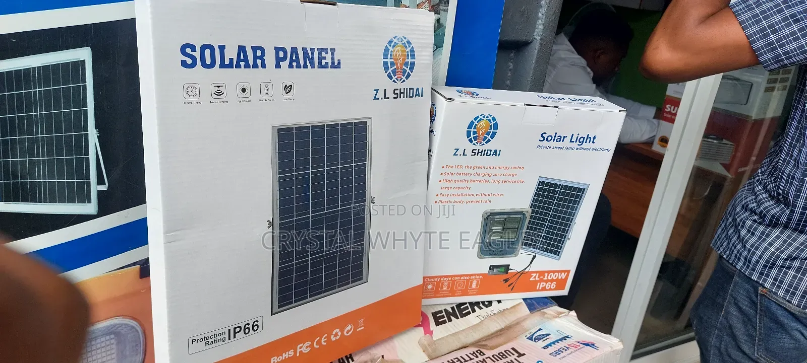 100W 4 Eyes Flood Solar Light