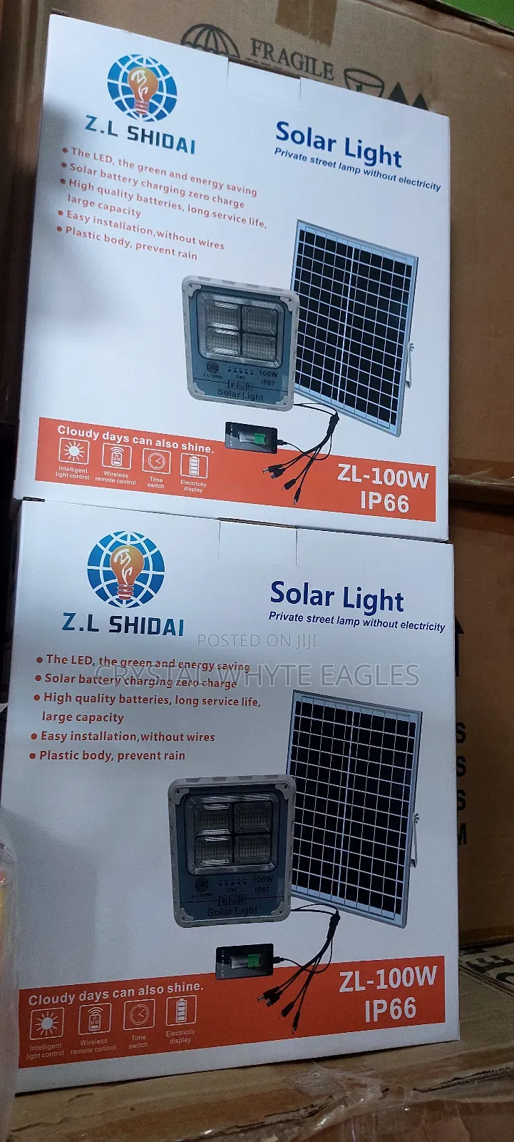 100W 4 Eyes Flood Solar Light